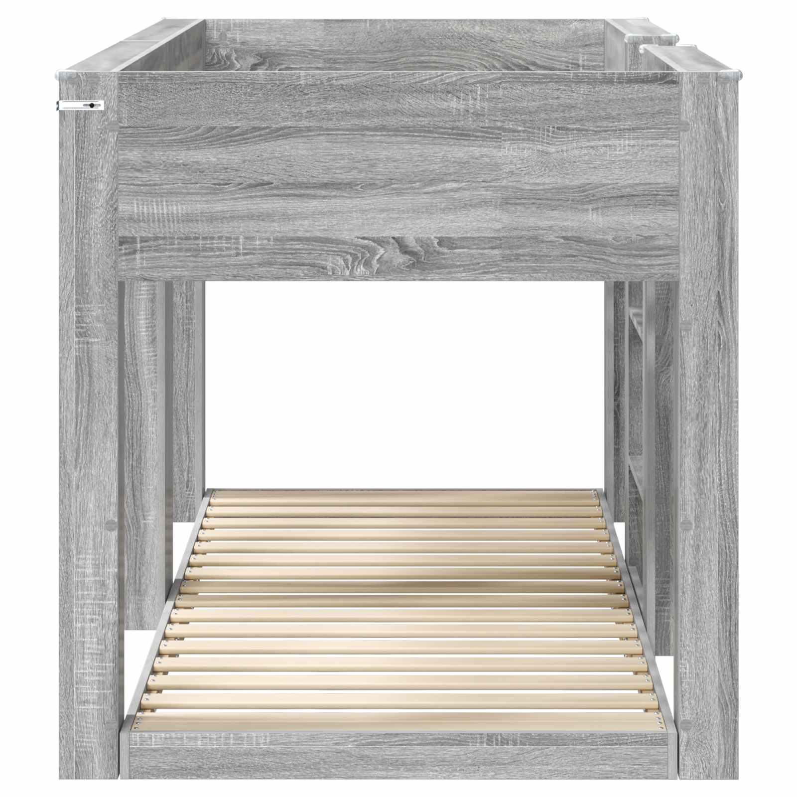 Bunk Bed voor Kinderen Grijs Sonoma 75 x 190 cm Bewerkt hout