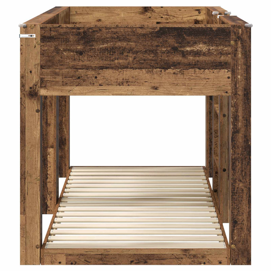 Bunk Bed voor Kinderen Oudhout 75 x 190 cm Bewerkt hout