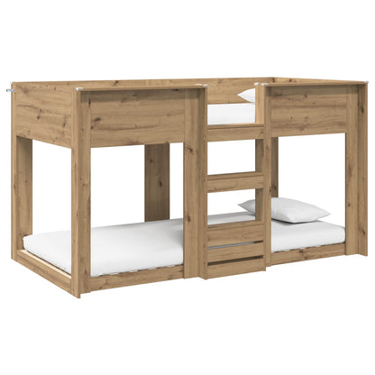 Bunk Bed voor Kinderen Artisan Eiken 75 x 190 cm Bewerkt hout