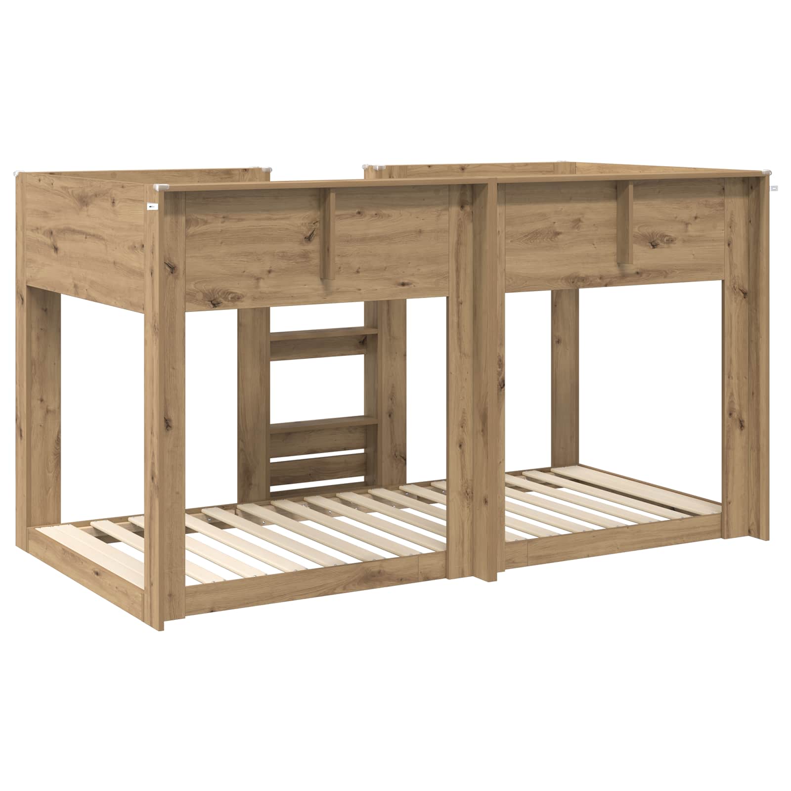 Bunk Bed voor Kinderen Artisan Eiken 75 x 190 cm Bewerkt hout