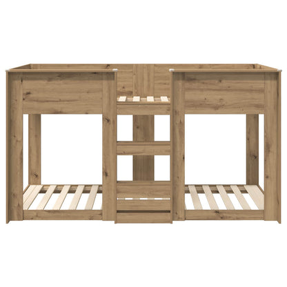 Bunk Bed voor Kinderen Artisan Eiken 75 x 190 cm Bewerkt hout