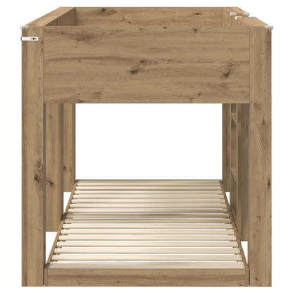 Bunk Bed voor Kinderen Artisan Eiken 75 x 190 cm Bewerkt hout