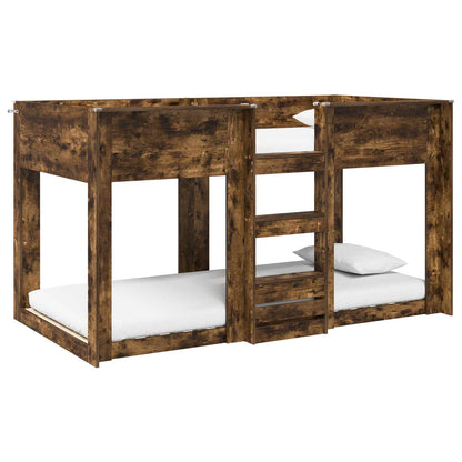 Bunk Bed voor Kinderen Gerookt eiken 90 x 190 cm Bewerkt hout