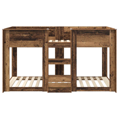 Bunk Bed voor Kinderen Oudhout 90 x 190 cm Bewerkt hout