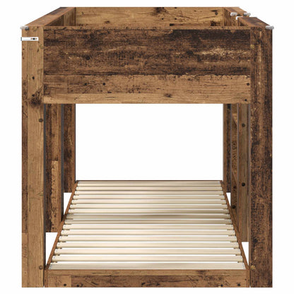 Bunk Bed voor Kinderen Oudhout 90 x 190 cm Bewerkt hout