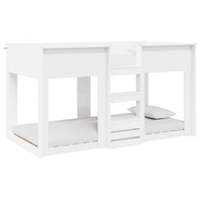 Bunk Bed voor Kinderen Wit 80 x 200 cm Bewerkt hout