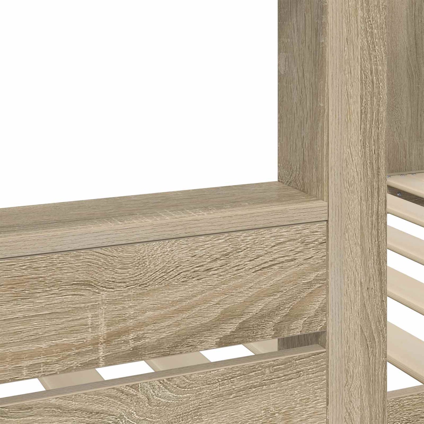 Bunk Bed voor Kinderen Sonoma Eiken 80 x 200 cm Bewerkt hout