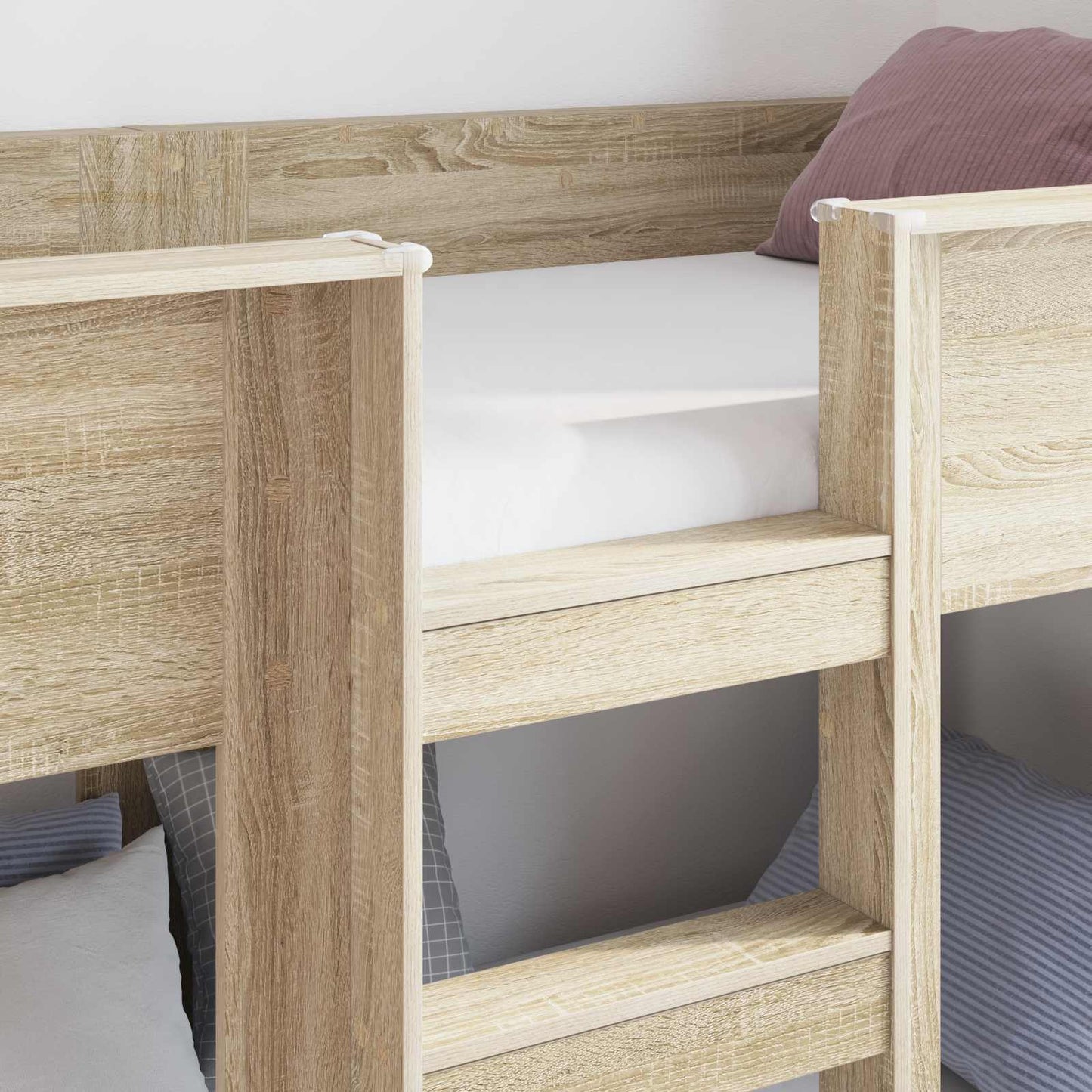 Bunk Bed voor Kinderen Sonoma Eiken 80 x 200 cm Bewerkt hout