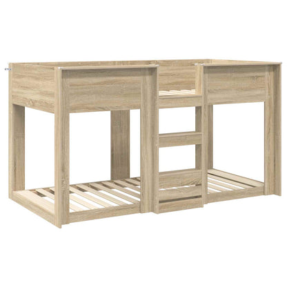 Bunk Bed voor Kinderen Sonoma Eiken 80 x 200 cm Bewerkt hout