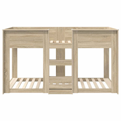 Bunk Bed voor Kinderen Sonoma Eiken 80 x 200 cm Bewerkt hout