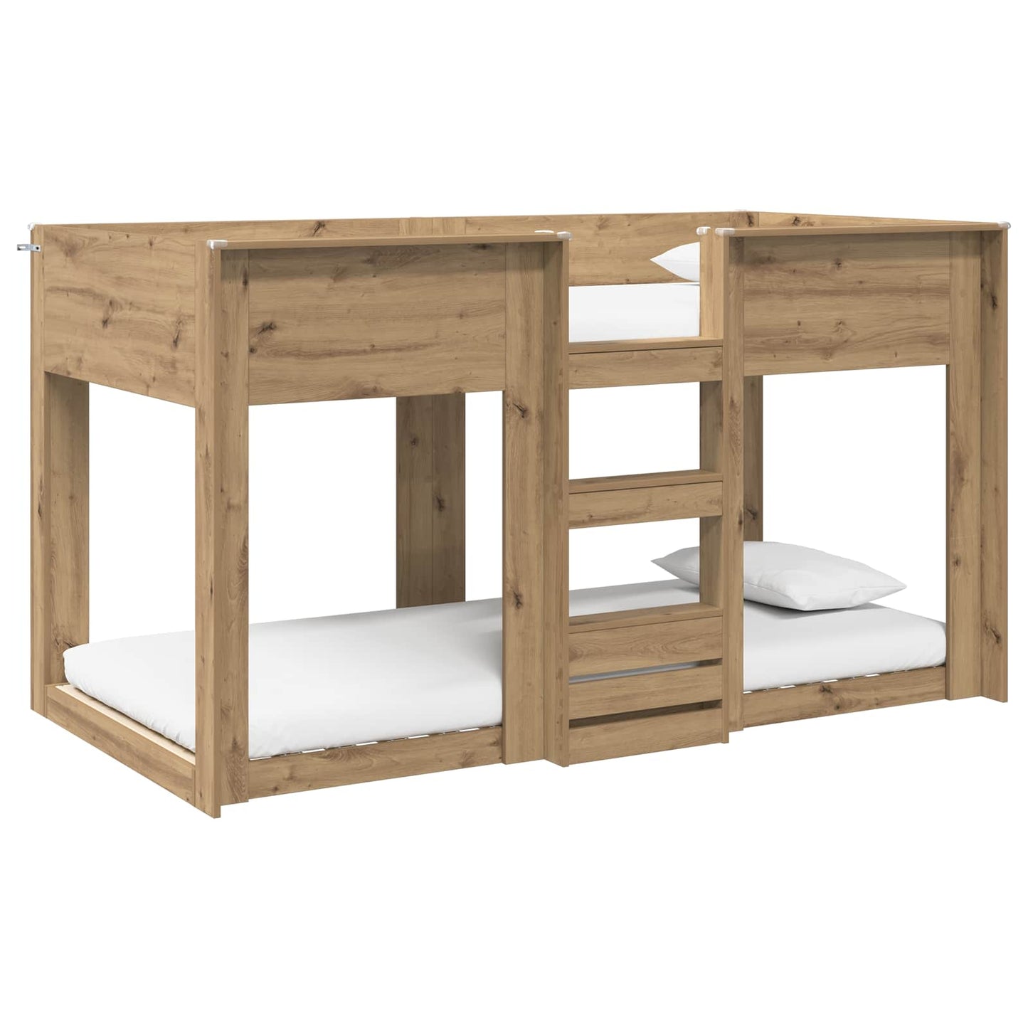 Bunk Bed voor Kinderen Artisan Eiken 80 x 200 cm Bewerkt hout