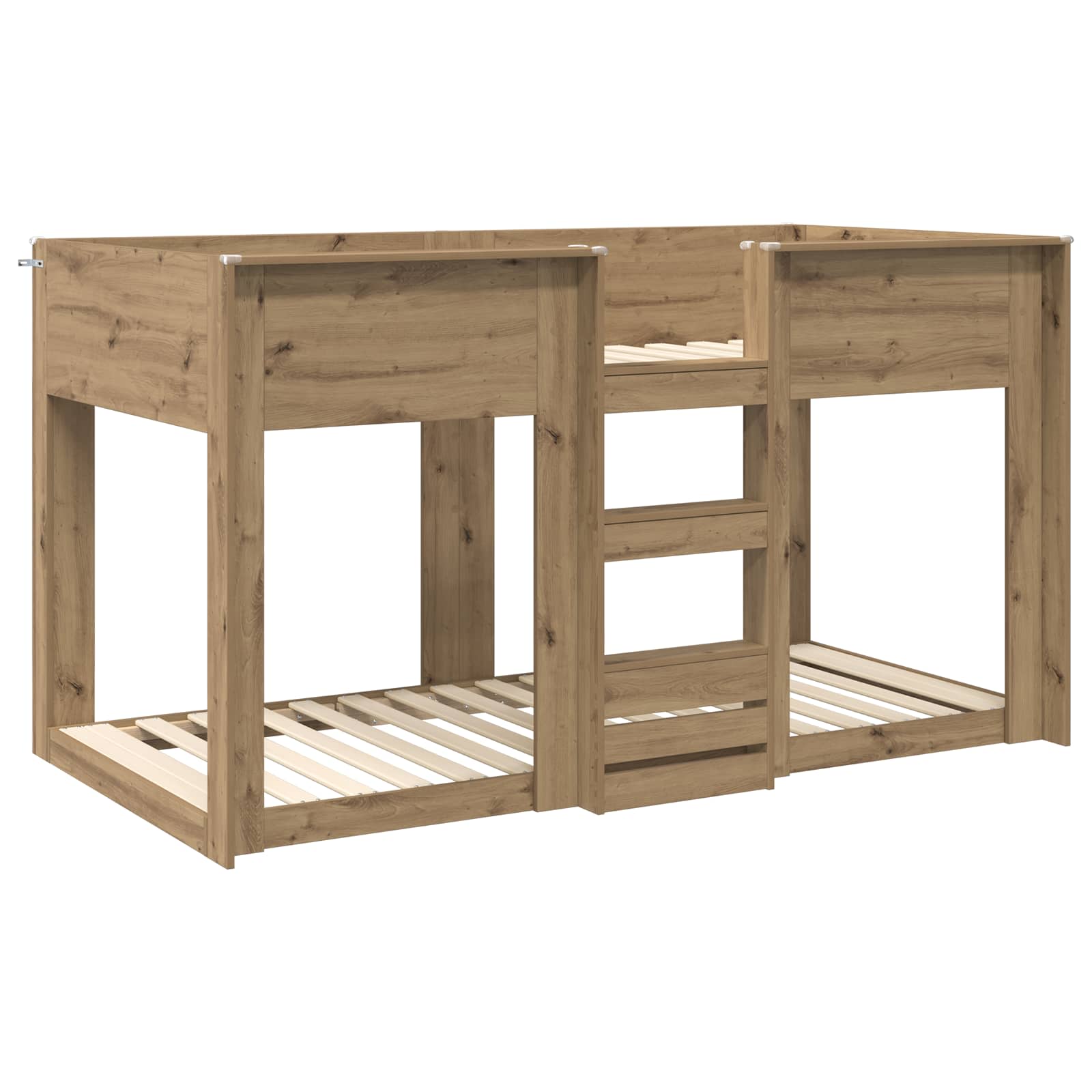 Bunk Bed voor Kinderen Artisan Eiken 80 x 200 cm Bewerkt hout