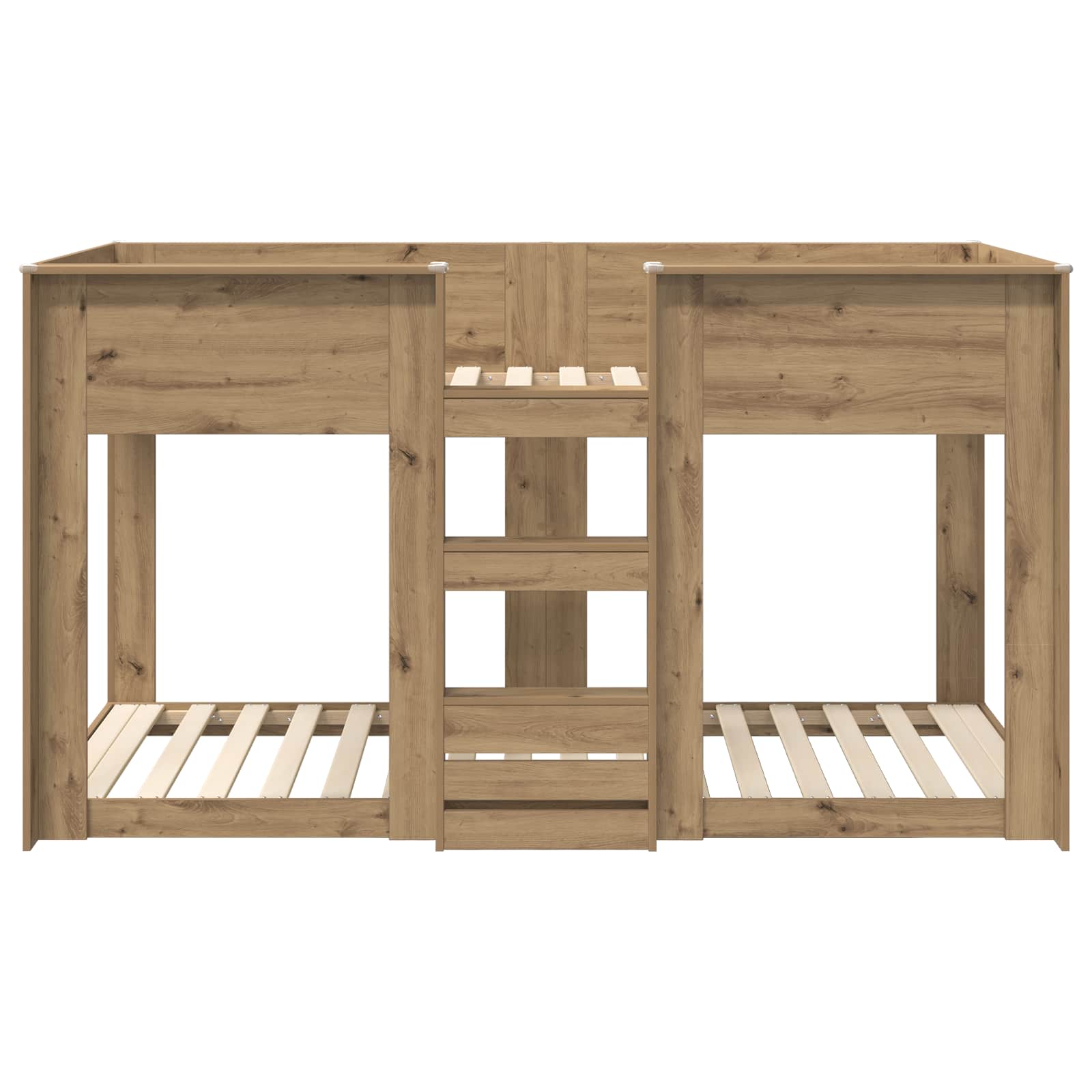 Bunk Bed voor Kinderen Artisan Eiken 80 x 200 cm Bewerkt hout