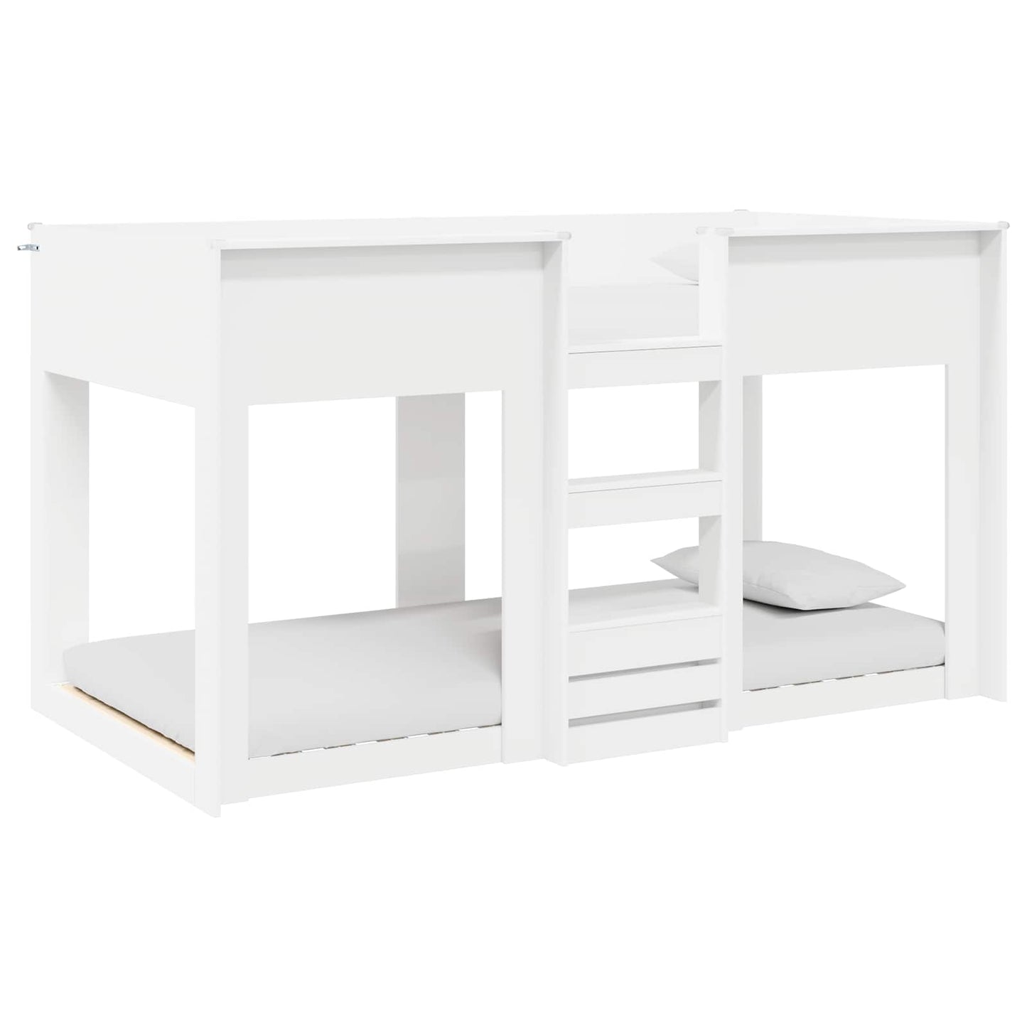 Bunk Bed voor Kinderen Wit 90 x 200 cm Bewerkt hout