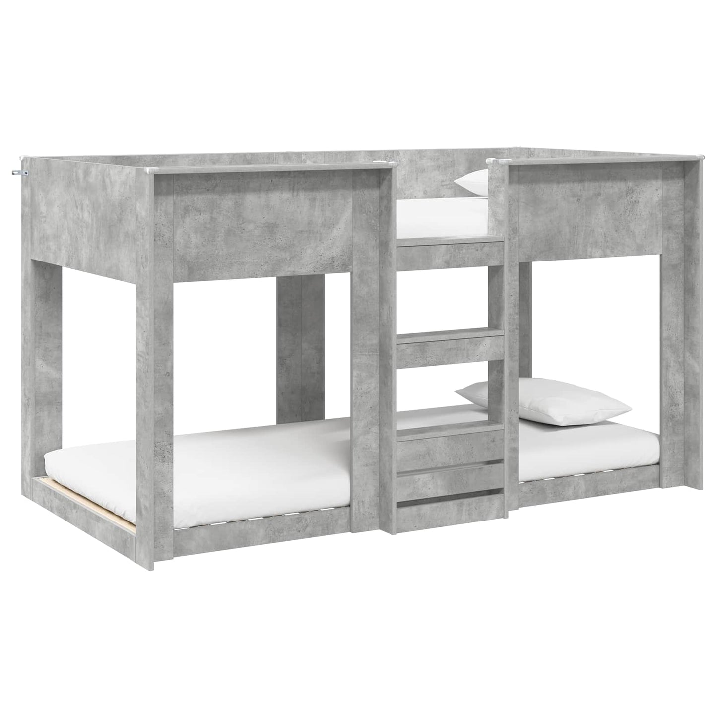 Bunk Bed voor Kinderen Beton Grijs 90 x 200 cm Bewerkt hout