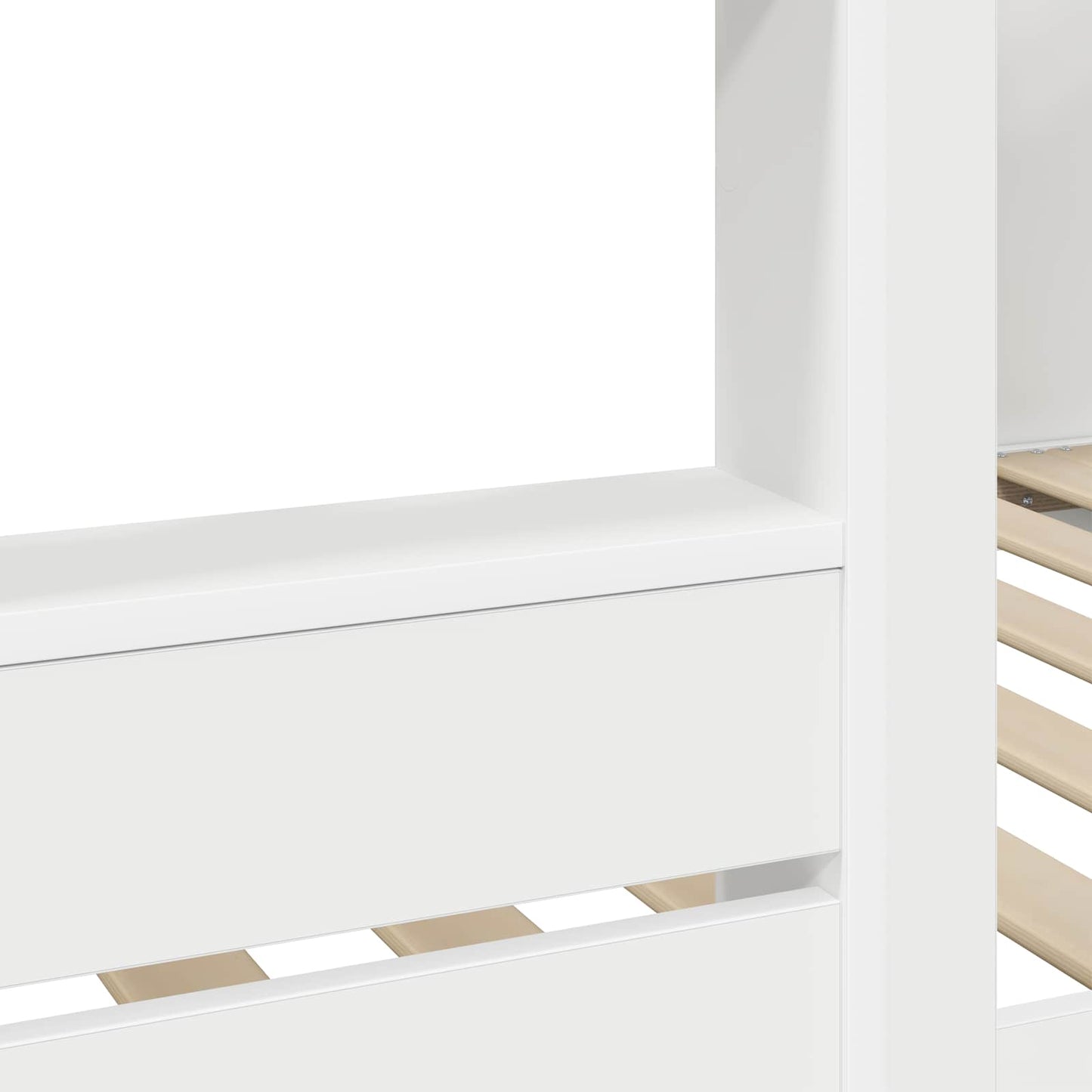 Bunk Bed voor Kinderen Wit 100 x 200 cm Bewerkt hout