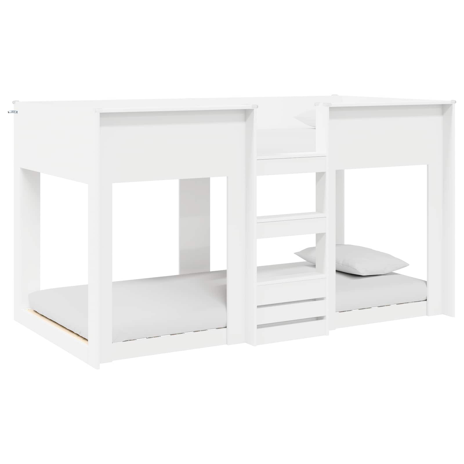Bunk Bed voor Kinderen Wit 100 x 200 cm Bewerkt hout