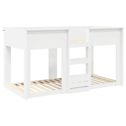 Bunk Bed voor Kinderen Wit 100 x 200 cm Bewerkt hout