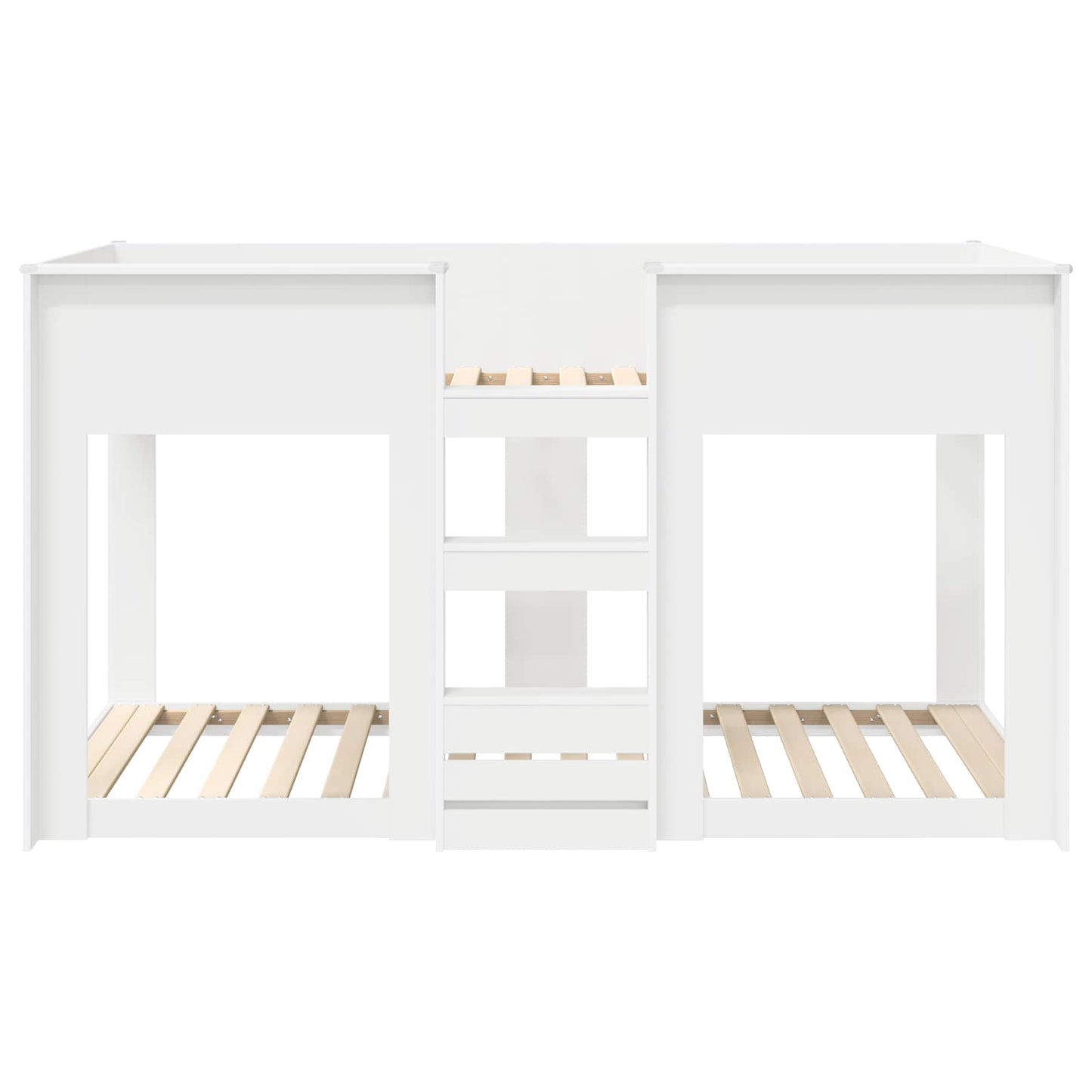 Bunk Bed voor Kinderen Wit 100 x 200 cm Bewerkt hout