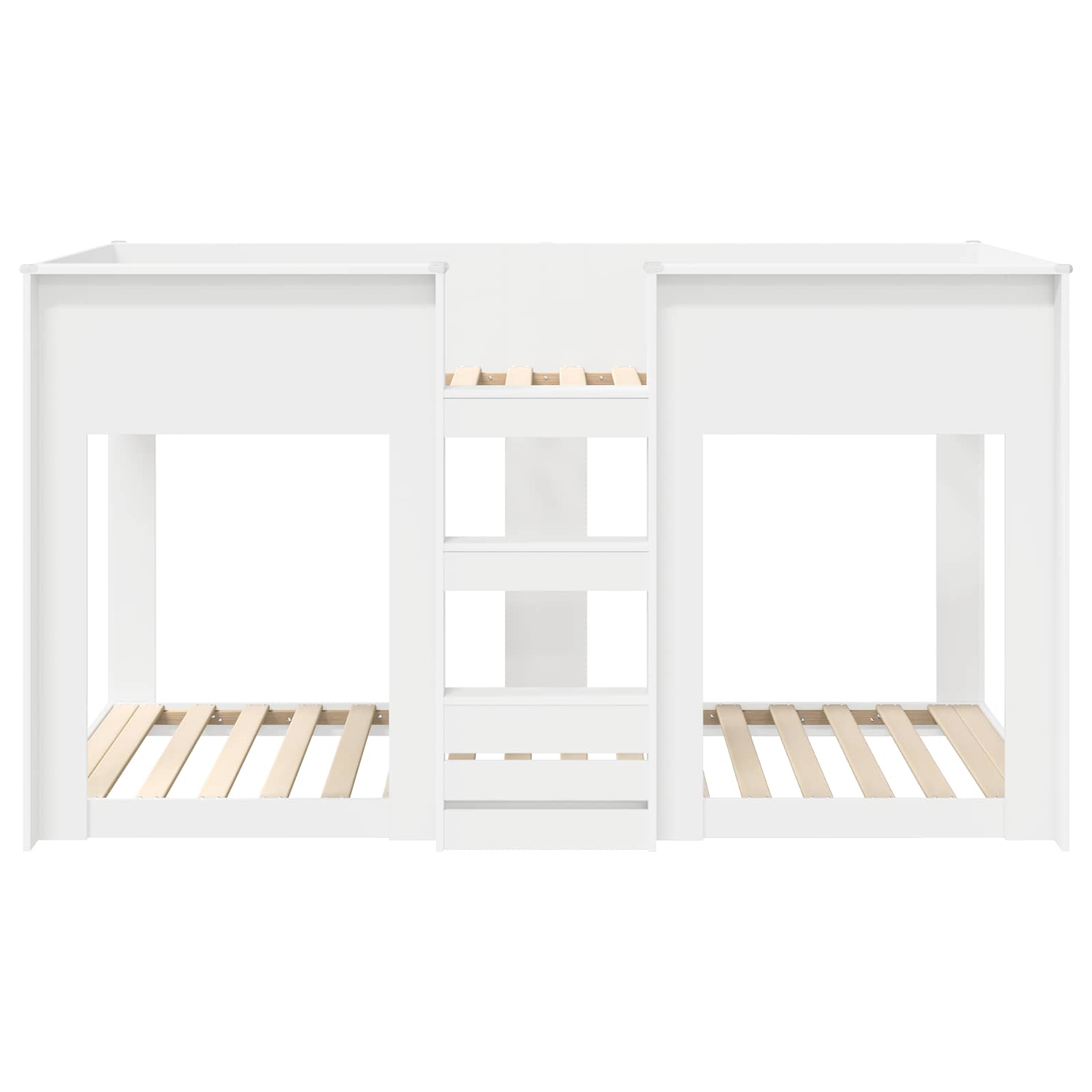 Bunk Bed voor Kinderen Wit 100 x 200 cm Bewerkt hout