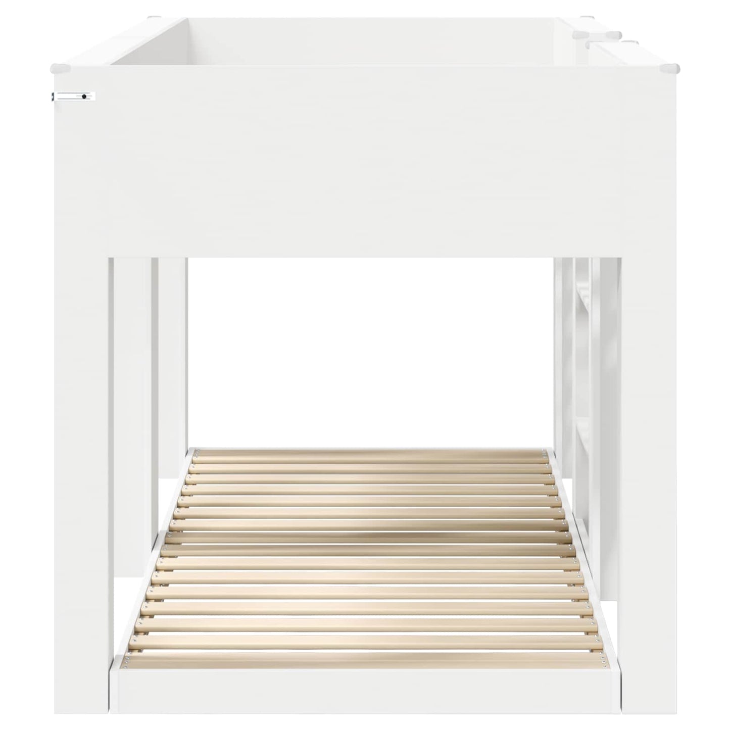 Bunk Bed voor Kinderen Wit 100 x 200 cm Bewerkt hout