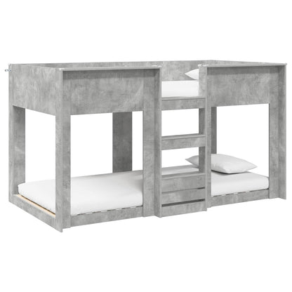 Bunk Bed voor Kinderen Beton Grijs 100 x 200 cm Bewerkt hout