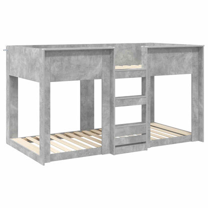 Bunk Bed voor Kinderen Beton Grijs 100 x 200 cm Bewerkt hout