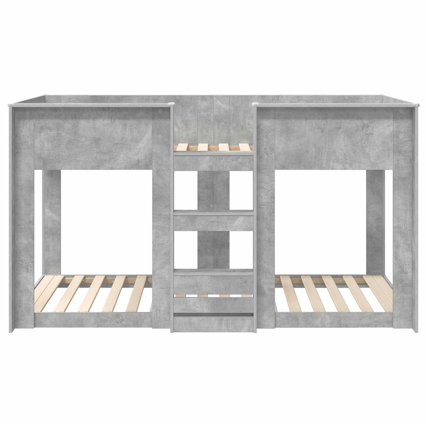 Bunk Bed voor Kinderen Beton Grijs 100 x 200 cm Bewerkt hout