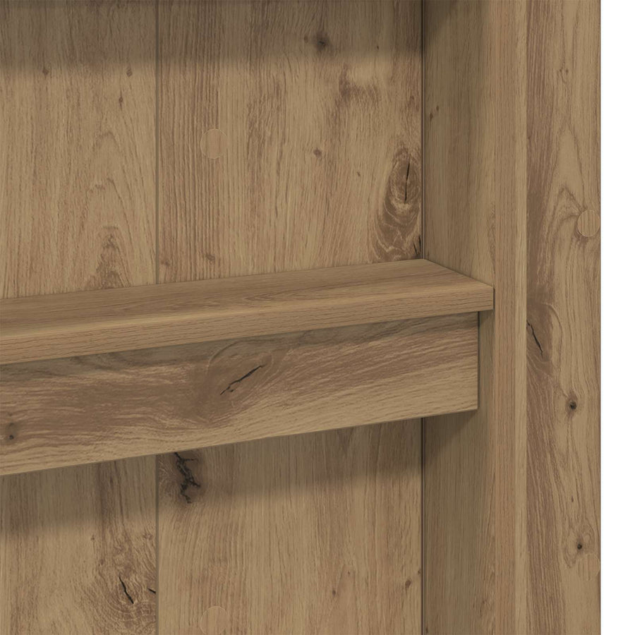Loft Bedframe met Bureau met opslag Artisan Eiken 100 x 200 cm