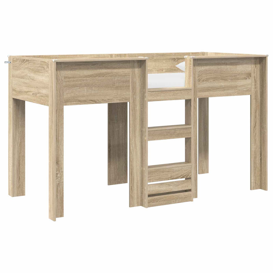 Bunk Bed voor Kinderen Sonoma Eiken 75 x 190 cm Bewerkt hout
