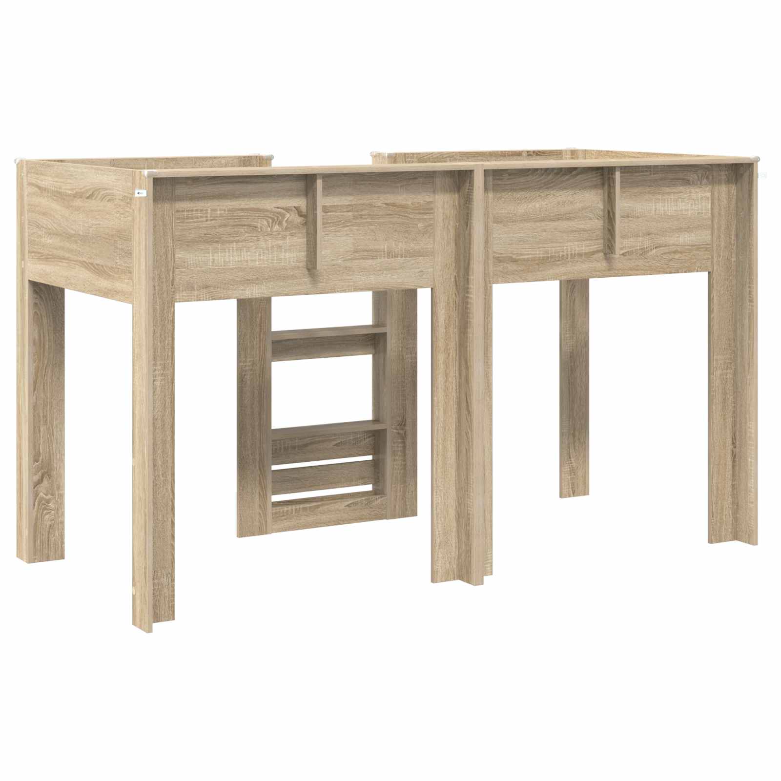 Bunk Bed voor Kinderen Sonoma Eiken 75 x 190 cm Bewerkt hout