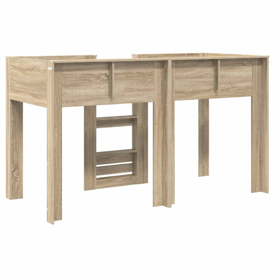 Bunk Bed voor Kinderen Sonoma Eiken 75 x 190 cm Bewerkt hout