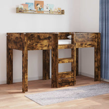 Bunk Bed voor Kinderen Gerookt eiken 75 x 190 cm Bewerkt hout