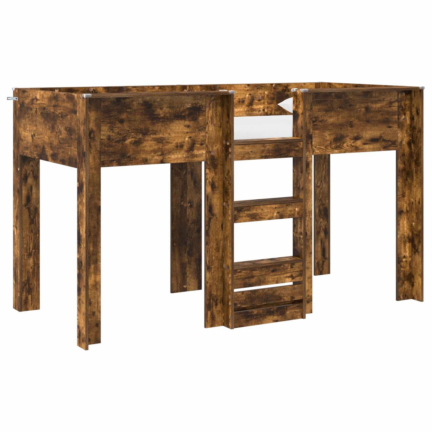 Bunk Bed voor Kinderen Gerookt eiken 75 x 190 cm Bewerkt hout