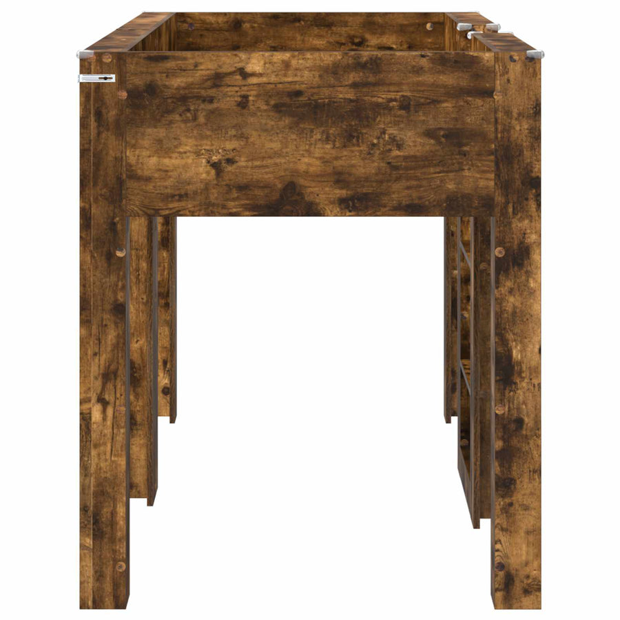 Bunk Bed voor Kinderen Gerookt eiken 75 x 190 cm Bewerkt hout