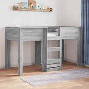 Stapelbed 75x190 cm grijs Sonoma bewerkt hout