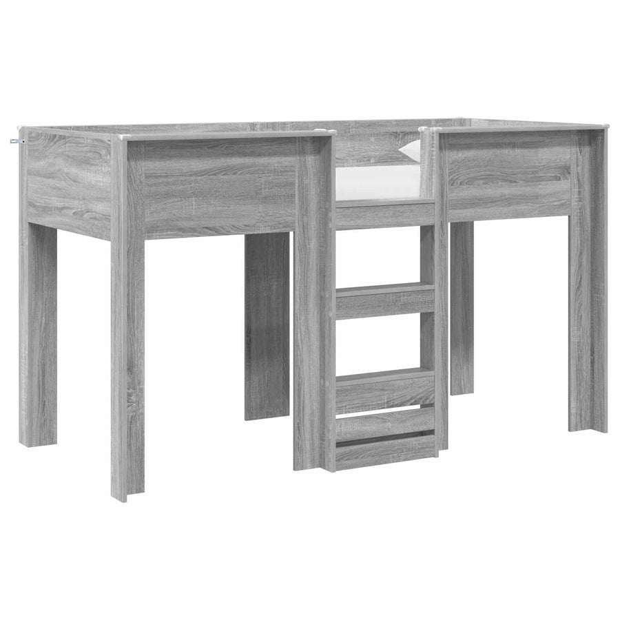 Bunk Bed voor Kinderen Grijs Sonoma 75 x 190 cm Bewerkt hout