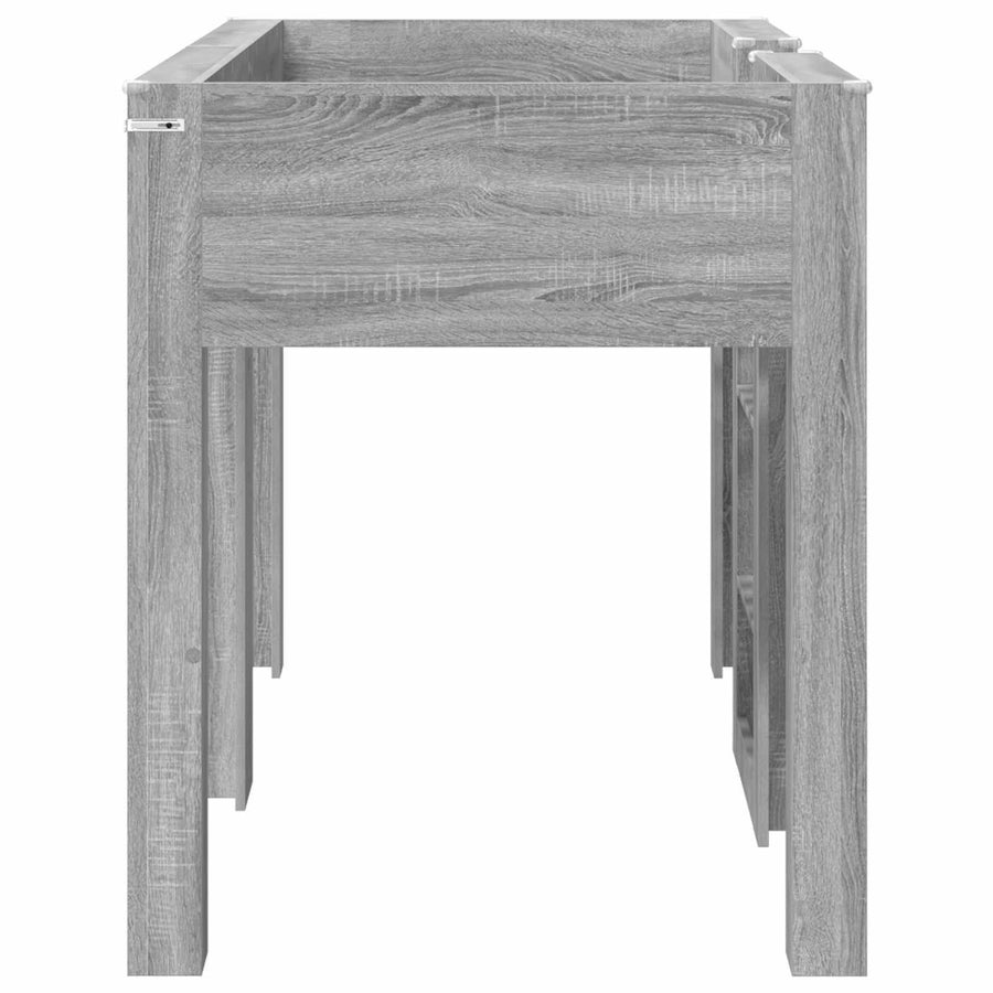 Bunk Bed voor Kinderen Grijs Sonoma 75 x 190 cm Bewerkt hout