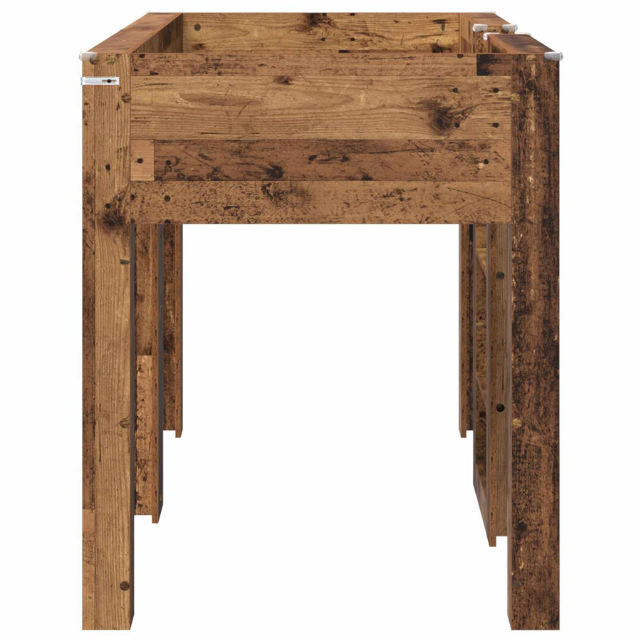 Bunk Bed voor Kinderen Oudhout 75 x 190 cm Bewerkt hout