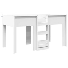 Bunk Bed voor Kinderen met opslag Wit 90 x 190 cm Bewerkt hout