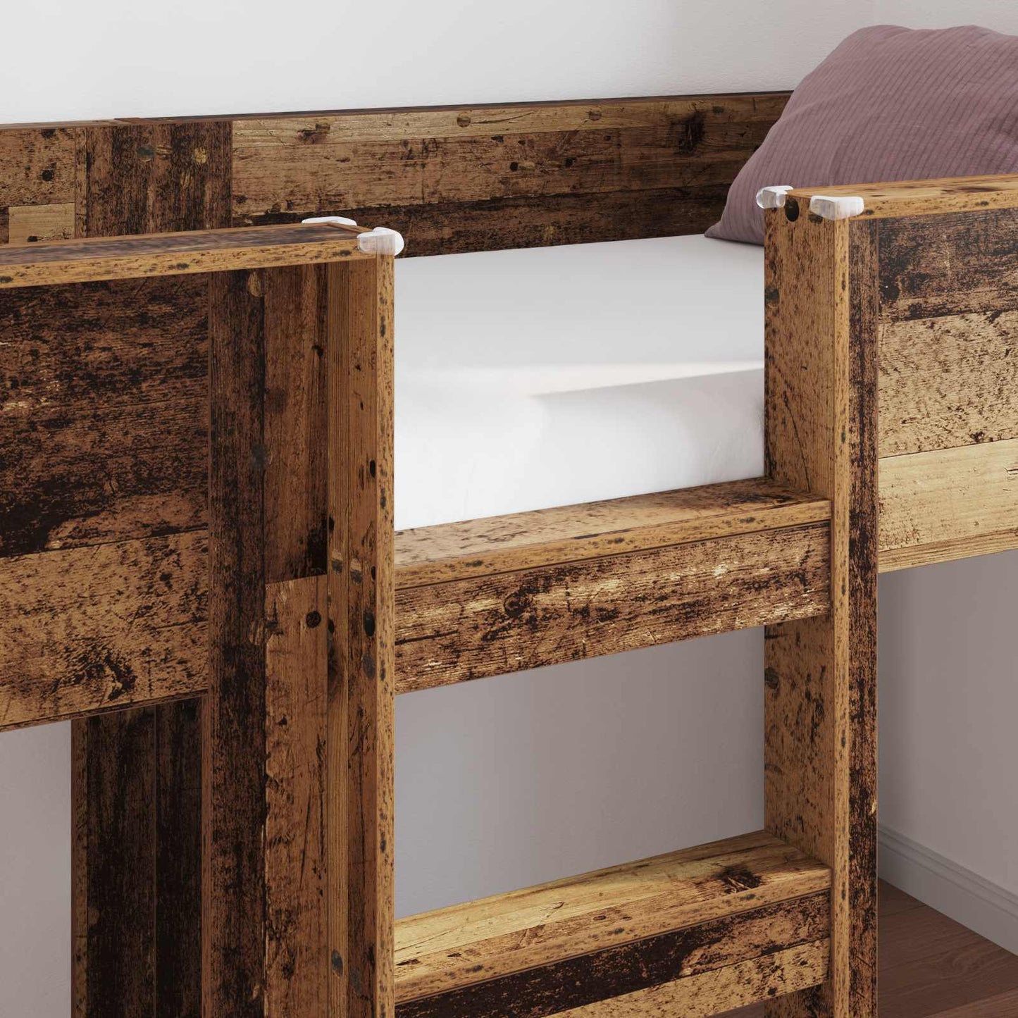 Bunk Bed voor Kinderen Oudhout 90 x 190 cm Bewerkt hout