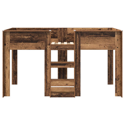 Bunk Bed voor Kinderen Oudhout 90 x 190 cm Bewerkt hout