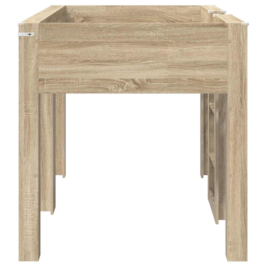 Bunk Bed voor Kinderen Sonoma Eiken 80 x 200 cm Bewerkt hout