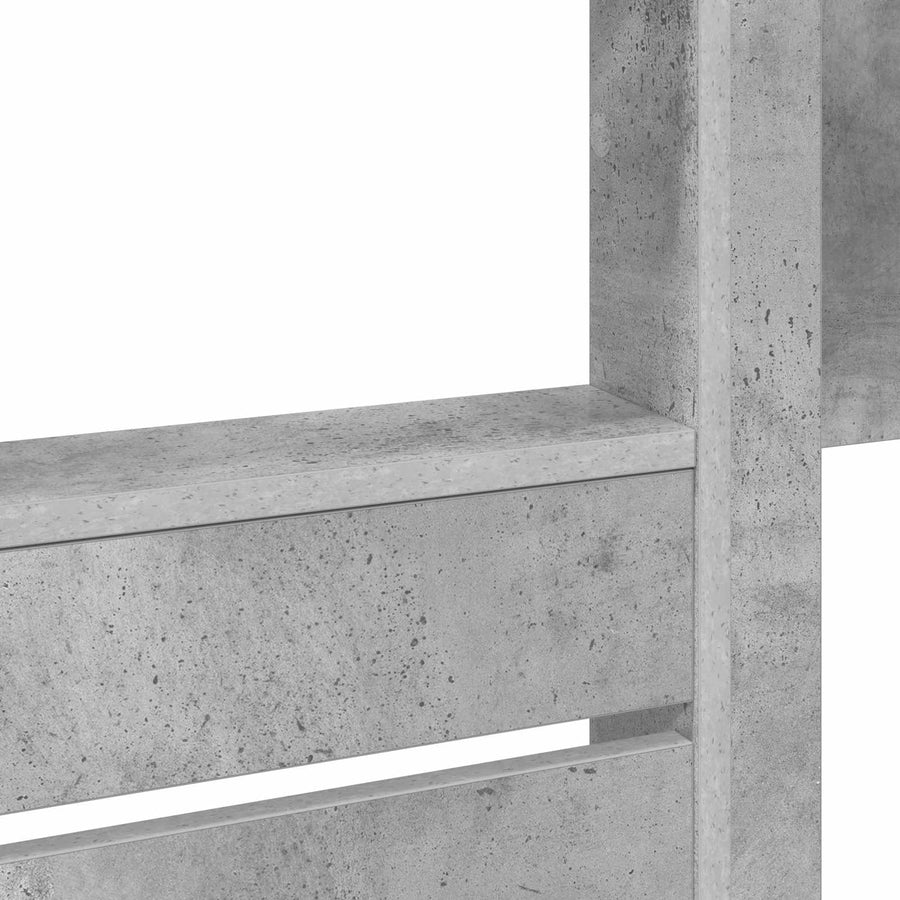Bunk Bed voor Kinderen Beton Grijs 80 x 200 cm Bewerkt hout