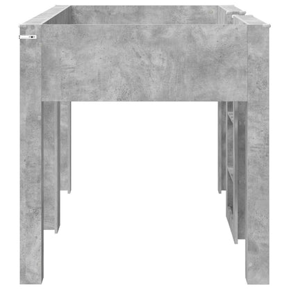 Bunk Bed voor Kinderen Beton Grijs 90 x 200 cm Bewerkt hout