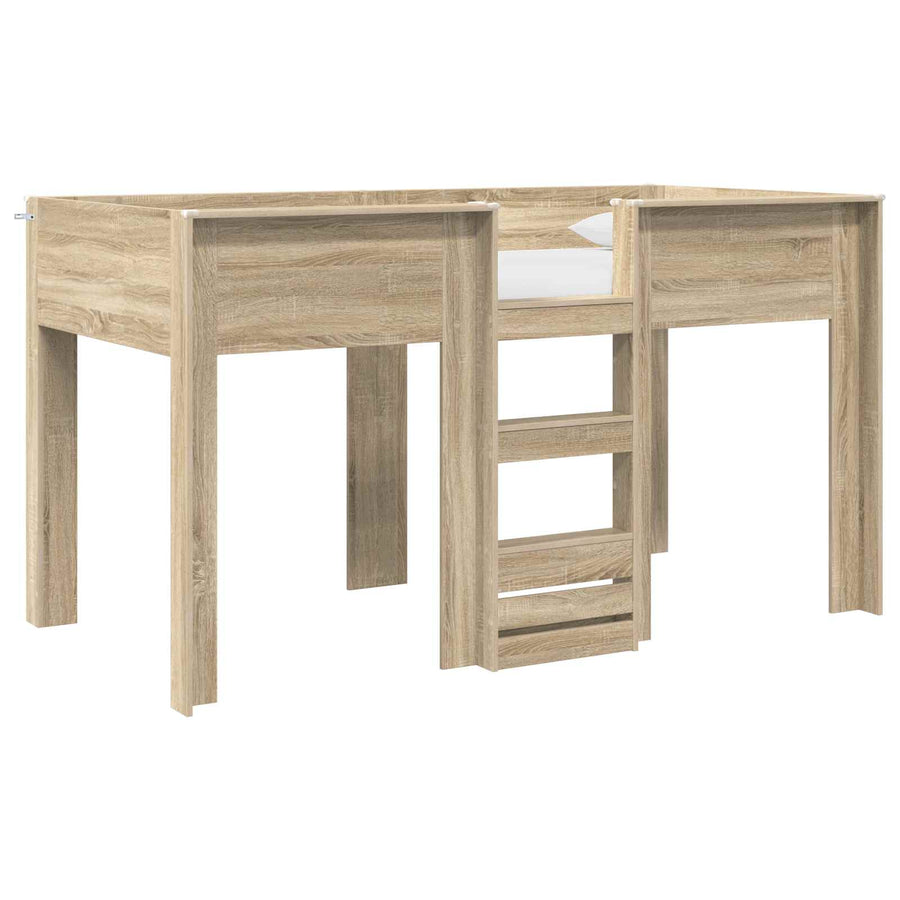 Bunk Bed voor Kinderen Sonoma Eiken 100 x 200 cm Bewerkt hout
