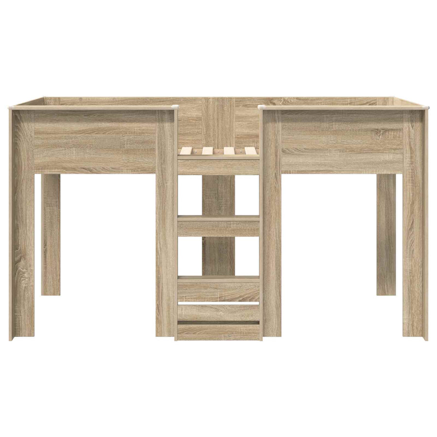 Bunk Bed voor Kinderen Sonoma Eiken 100 x 200 cm Bewerkt hout