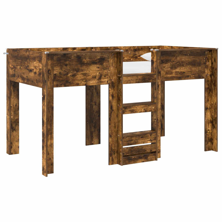 Bunk Bed voor Kinderen Gerookt eiken 100 x 200 cm Bewerkt hout