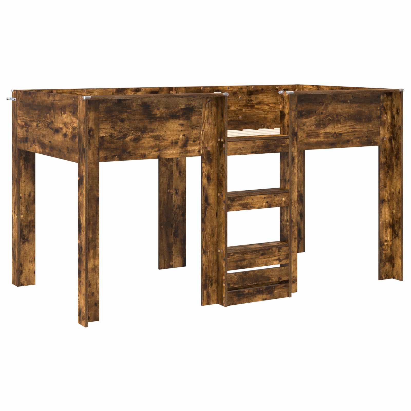 Bunk Bed voor Kinderen Gerookt eiken 100 x 200 cm Bewerkt hout