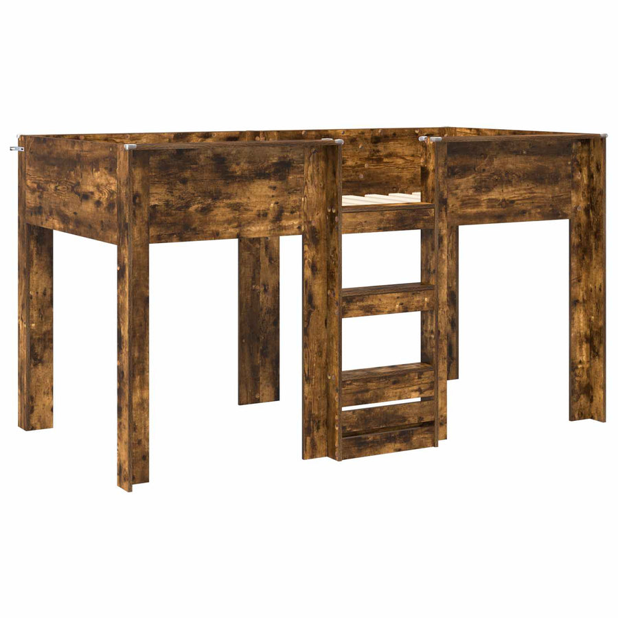 Bunk Bed voor Kinderen Gerookt eiken 100 x 200 cm Bewerkt hout